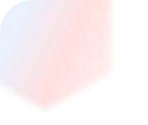 A red and blue gradient cube floats against a simple gray background, creating a modern, abstract visual effect.