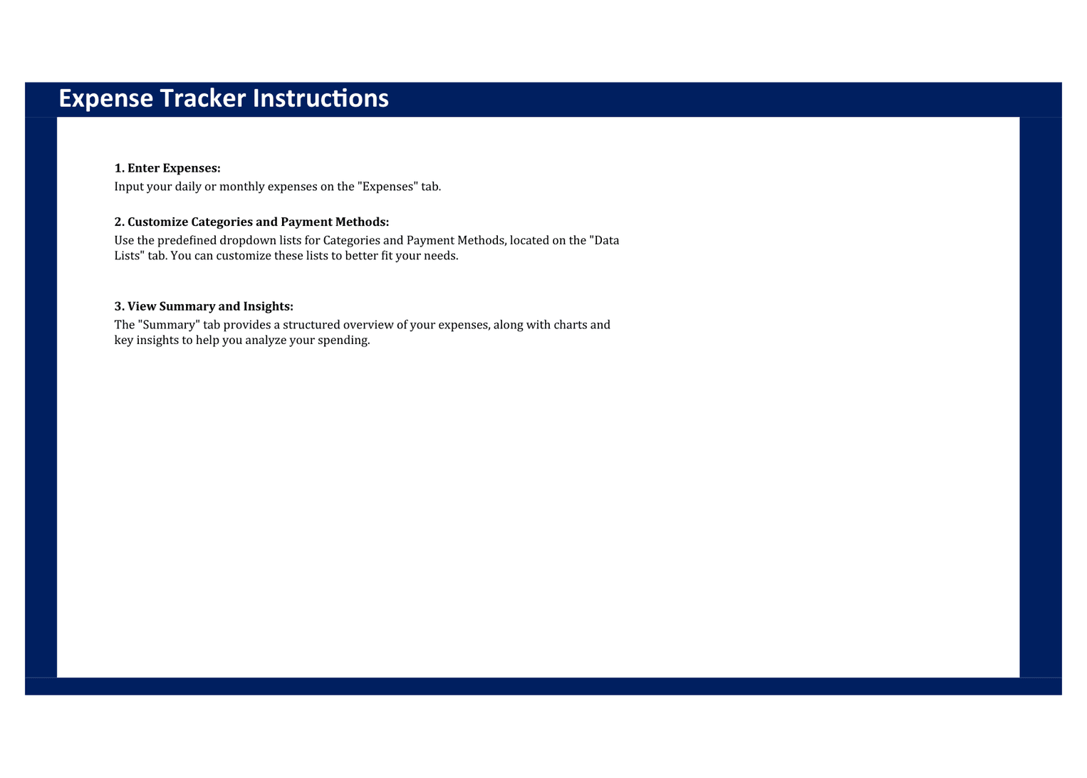 Expense Tracker template preview 3