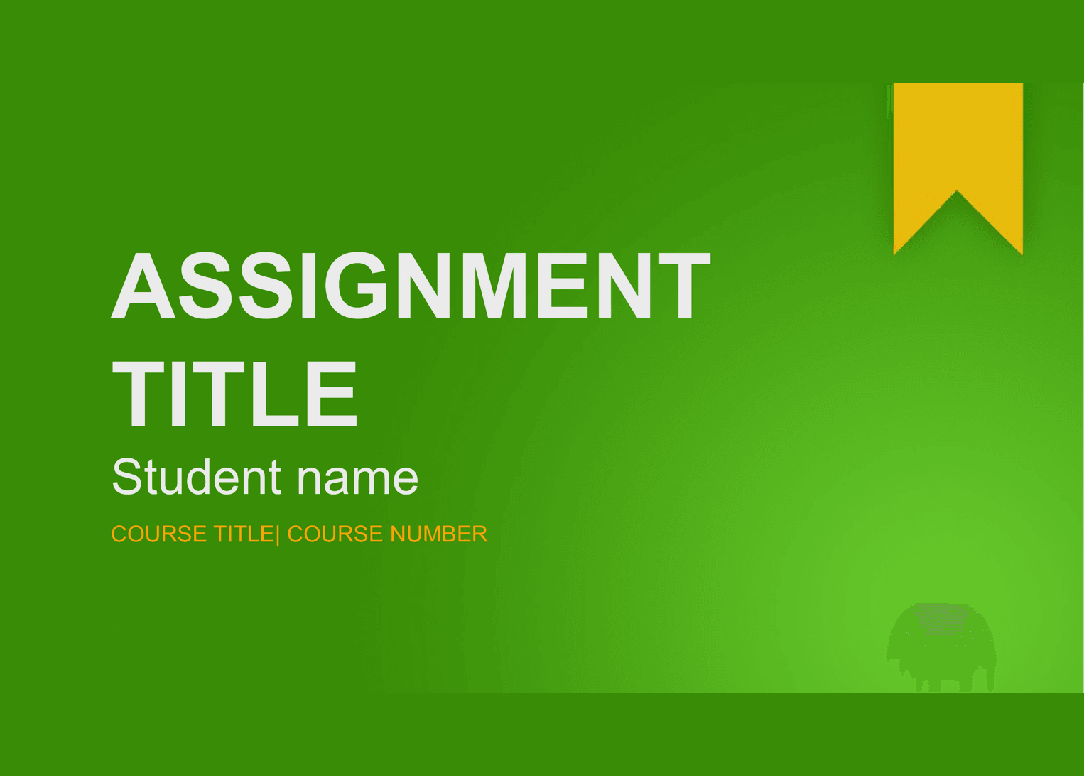 Student Assignment template preview 1