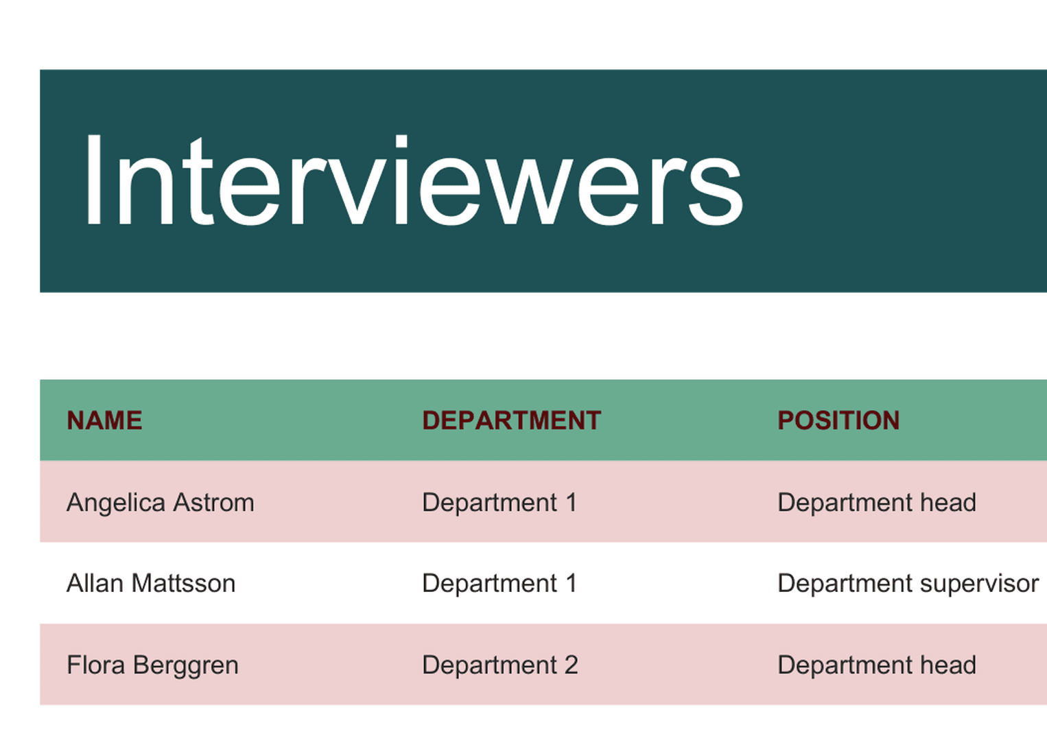 Job Candidates Tracker template preview 3