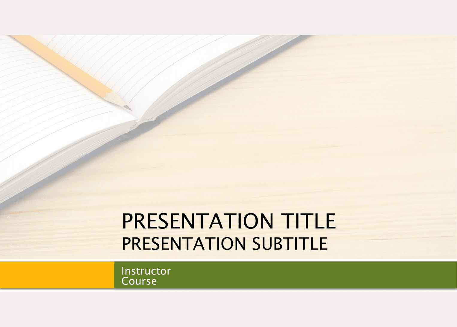 Course Presentation template preview 1