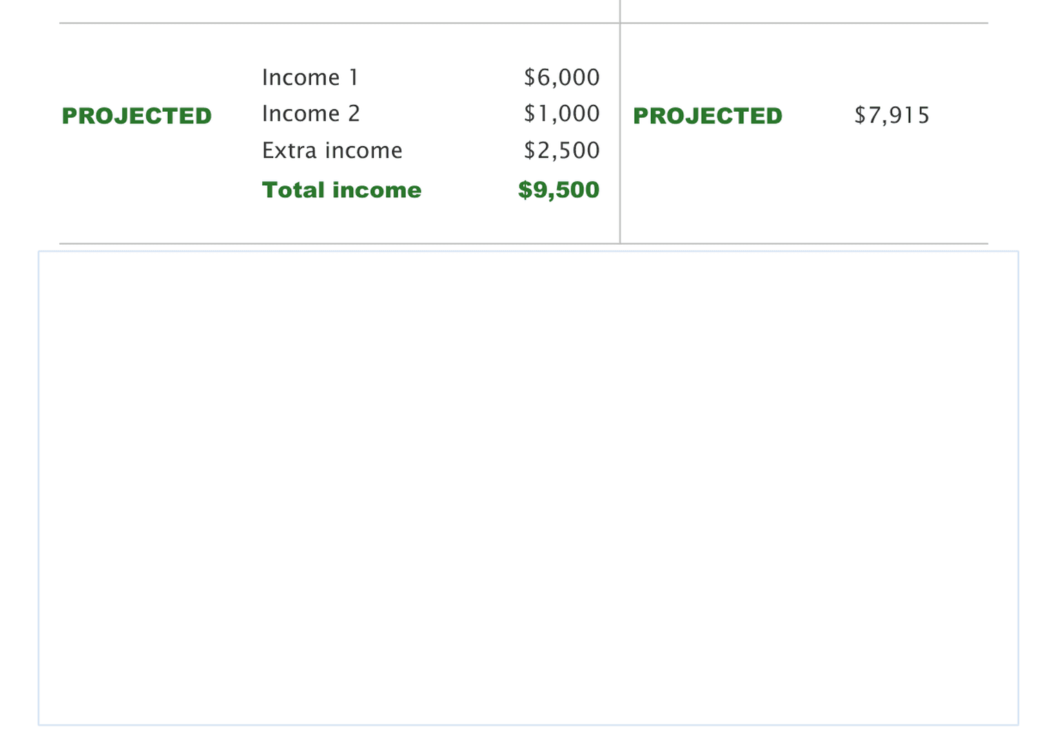 Monthly Budget Report template preview 2