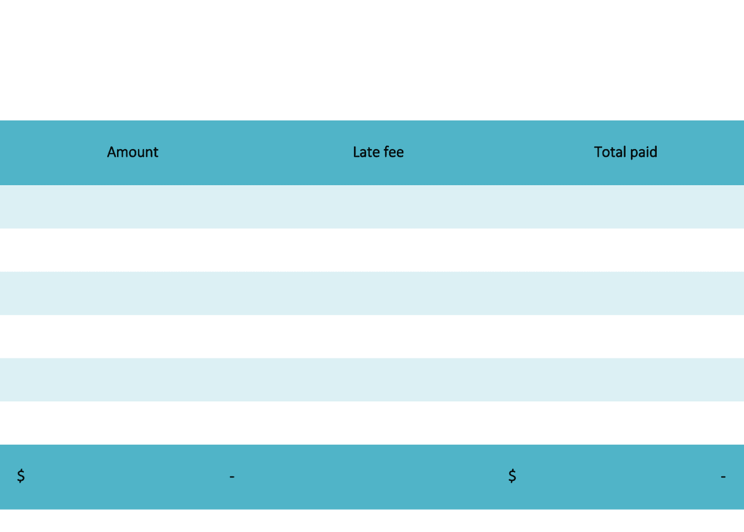 Invoices Tracker template preview 2