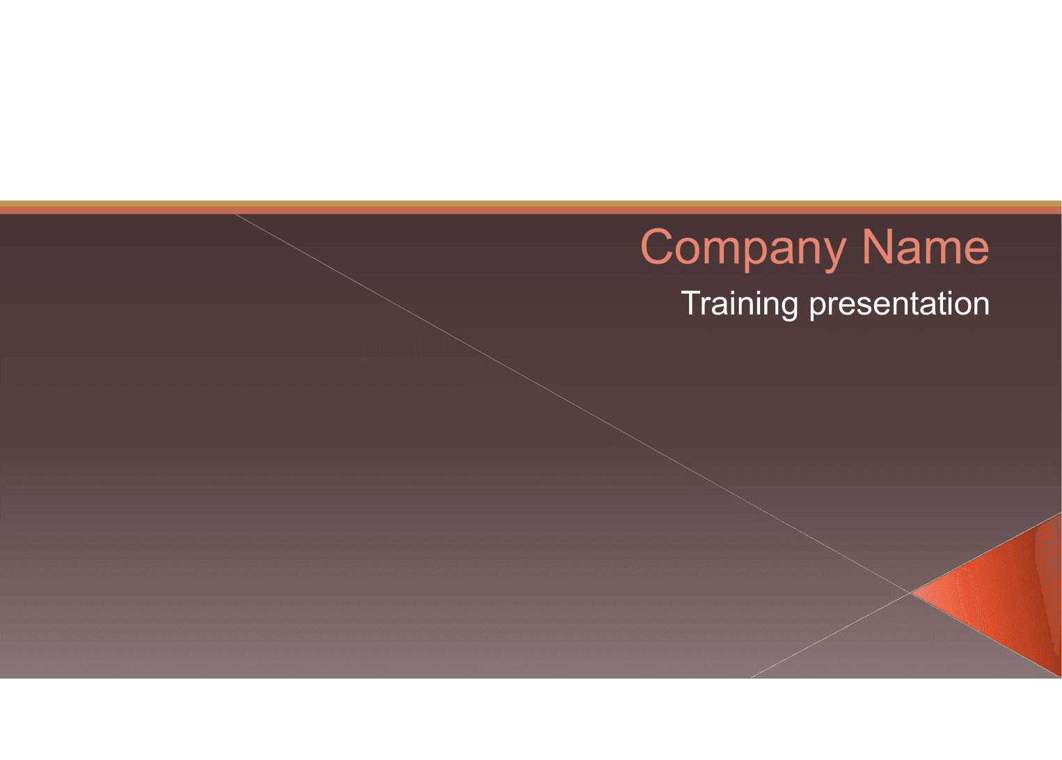 Training Presentation template preview 1