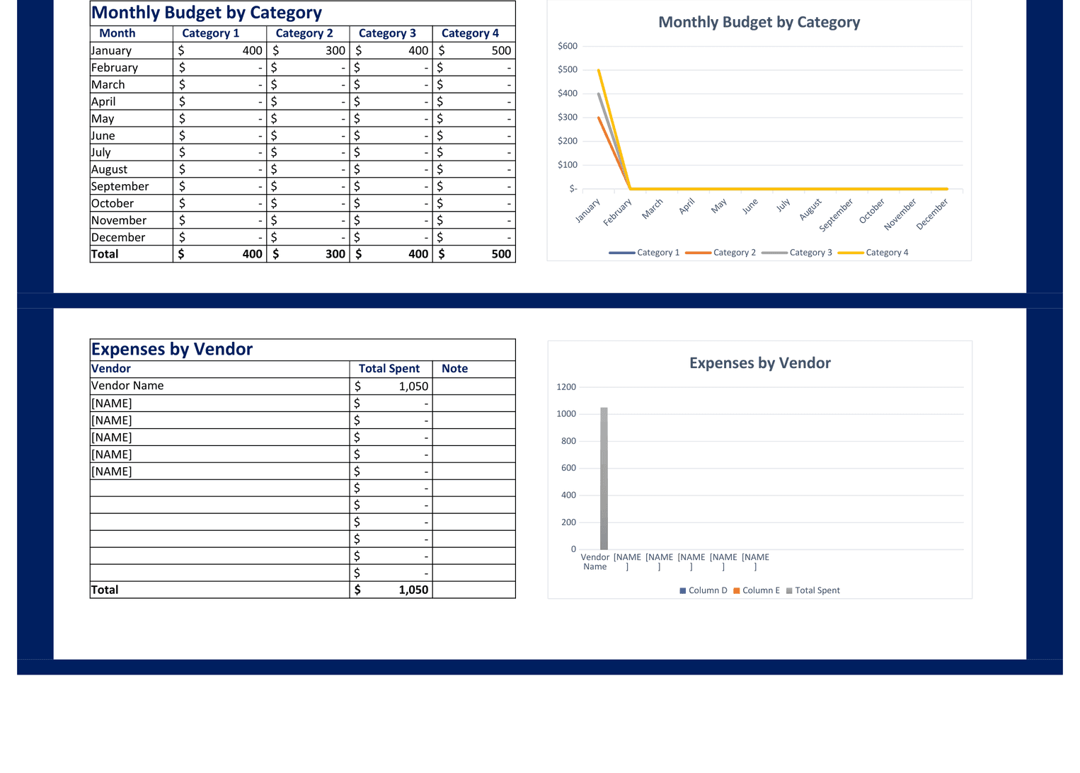 Expense Tracker template preview 4