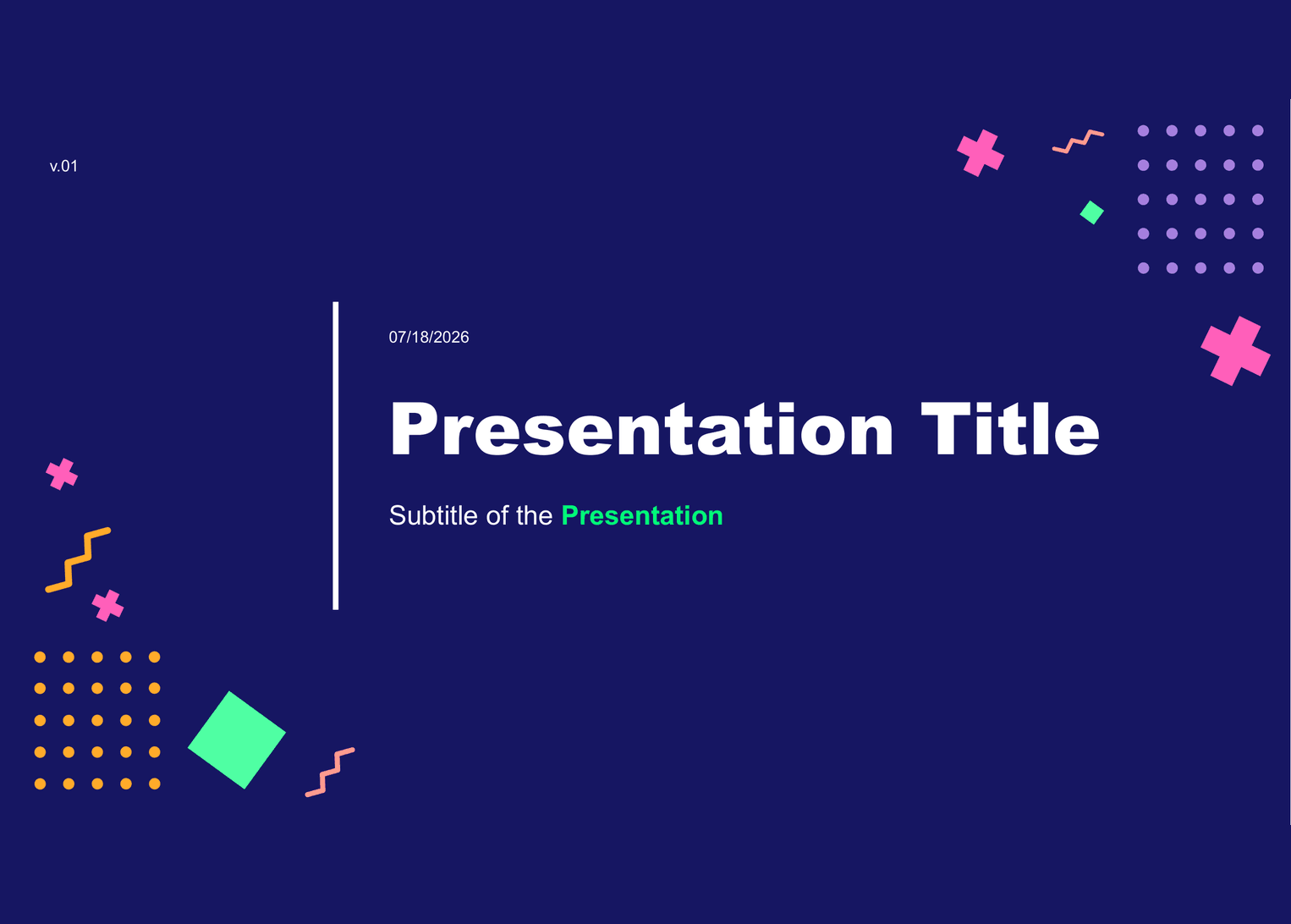 Midnight Neon template preview 1