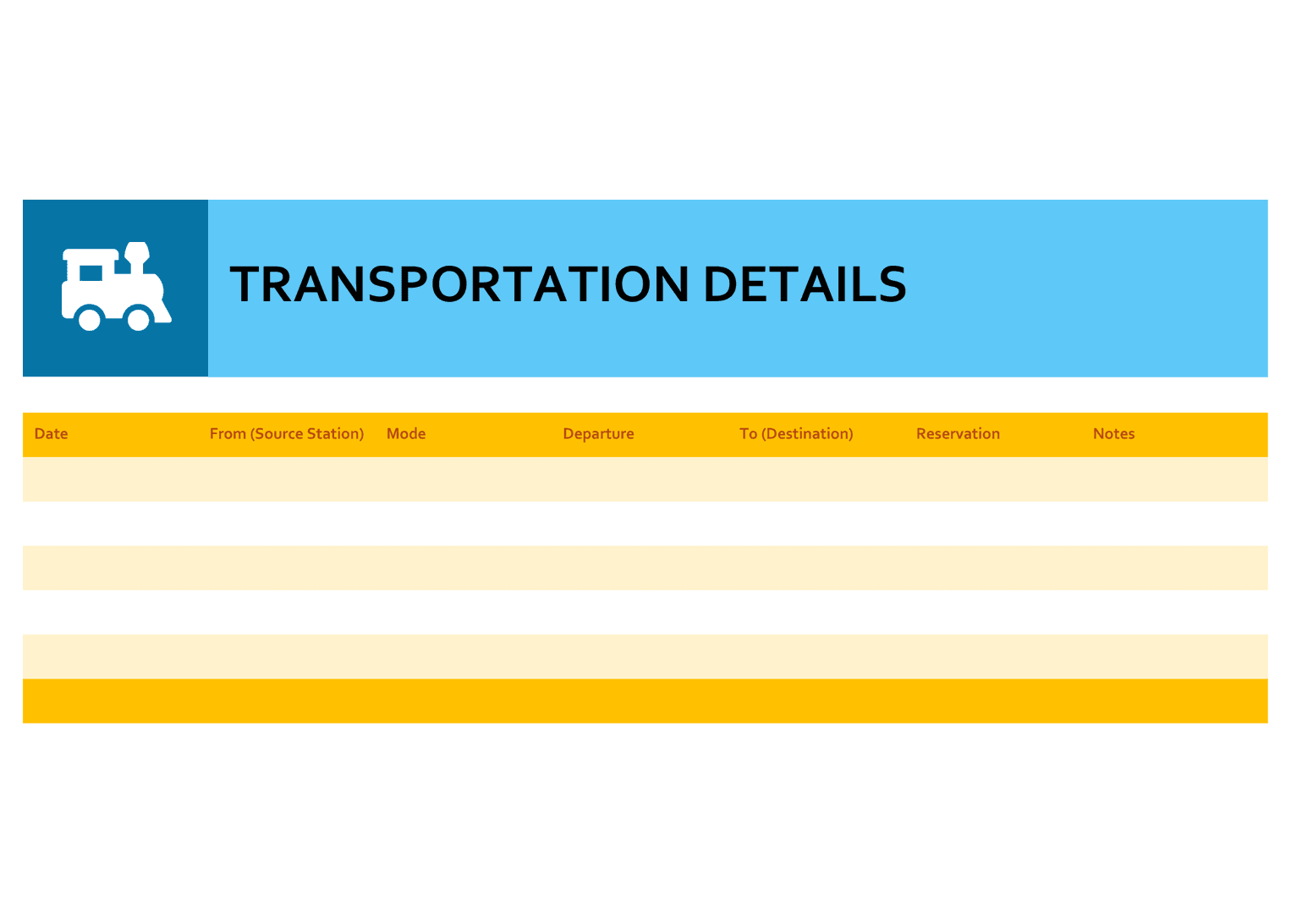 Family Travel Planner template preview 3